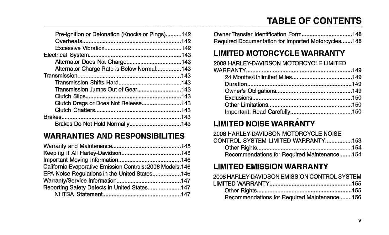 2008 Harley-Davidson Dyna Bedienungsanleitung | Englisch
