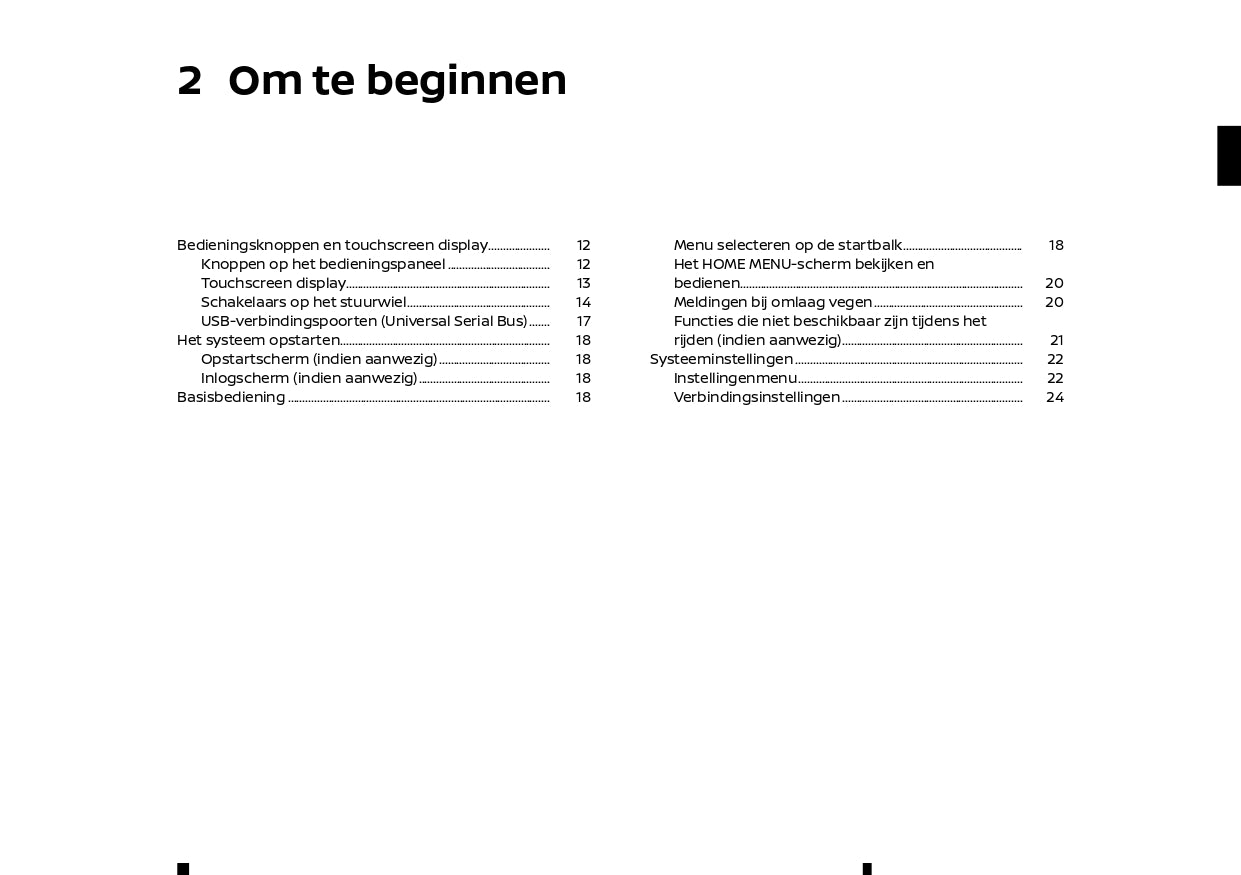 2022-2024 Nissan Connect Type B Infotainment Manual | Dutch