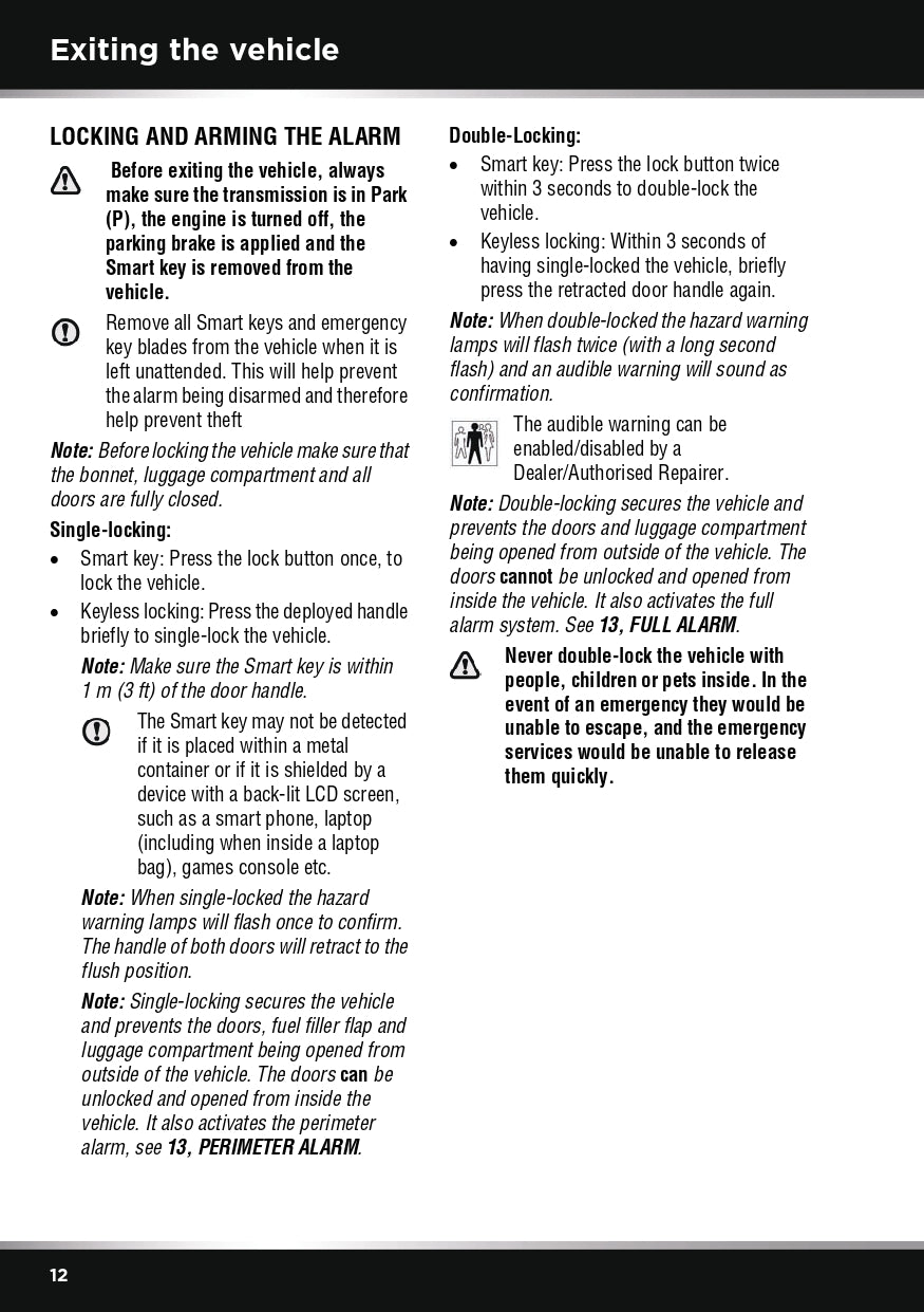 2014 Jaguar F-Type Owner's Manual | English