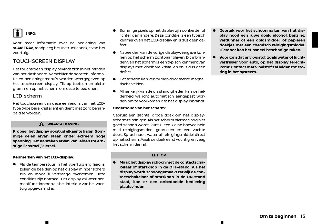 2022-2024 Nissan Connect Type B Infotainment Manual | Dutch