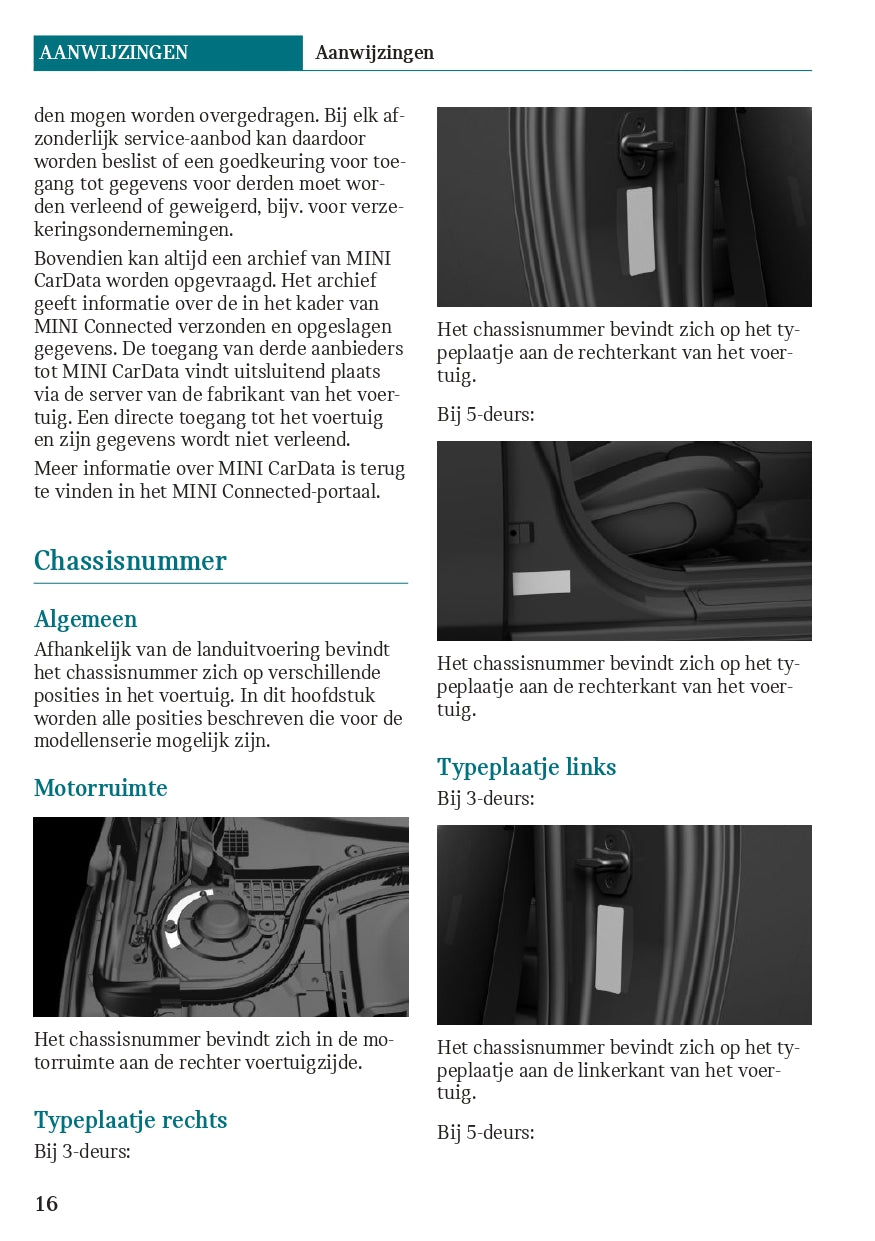 2020 Mini Countryman Plug-in-Hybrid Owner's Manual | Dutch