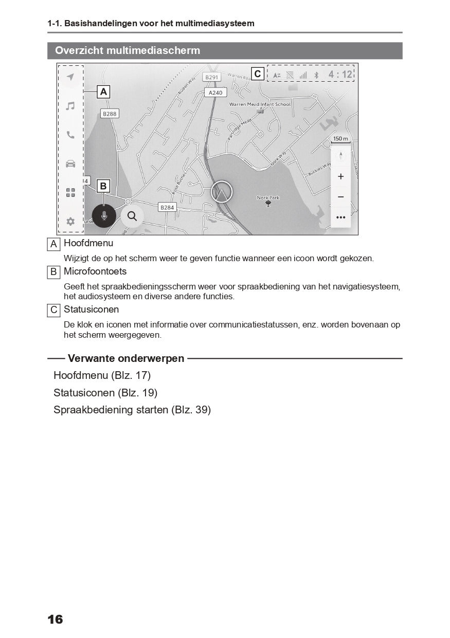 2023-2024 Toyota C-HR Hybrid Infotainment Manual | Dutch
