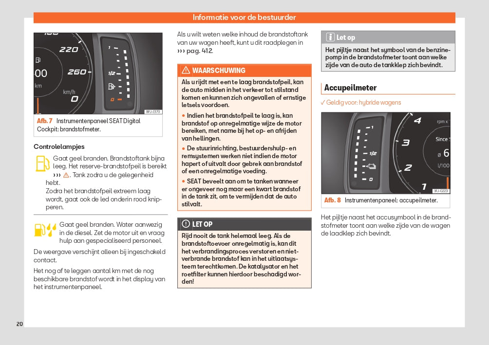 2023-2024 Seat Tarraco Owner's Manual | Dutch