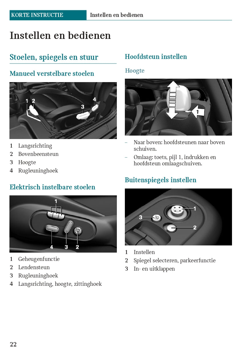 2020 Mini Countryman Plug-in-Hybrid Owner's Manual | Dutch