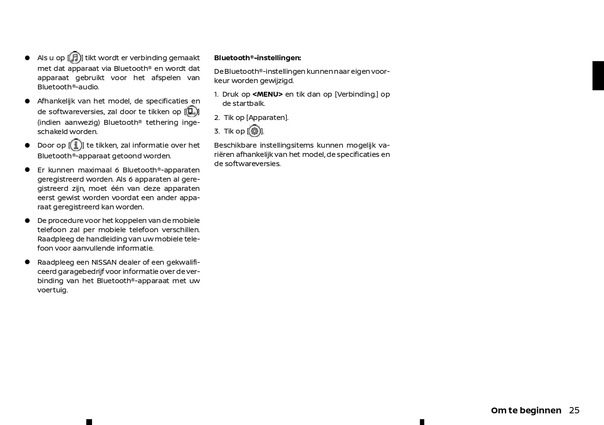 2022-2024 Nissan Connect Type B Infotainment Manual | Dutch