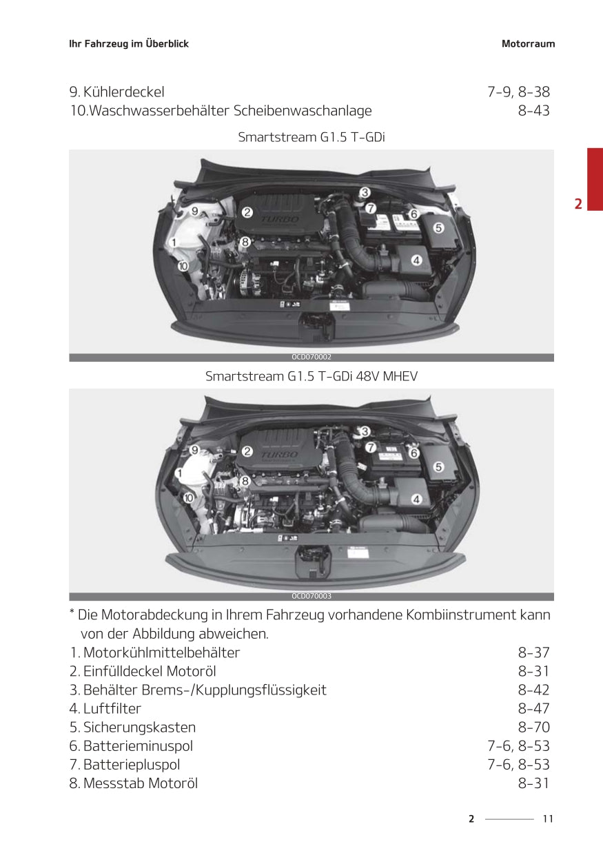 2021-2023 Kia Ceed Bedienungsanleitung | Deutsch