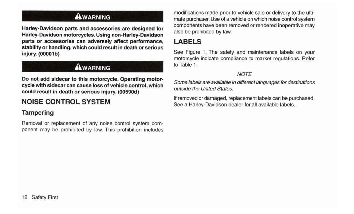 2016 Harley-Davidson FXSE Owner's Manual | English