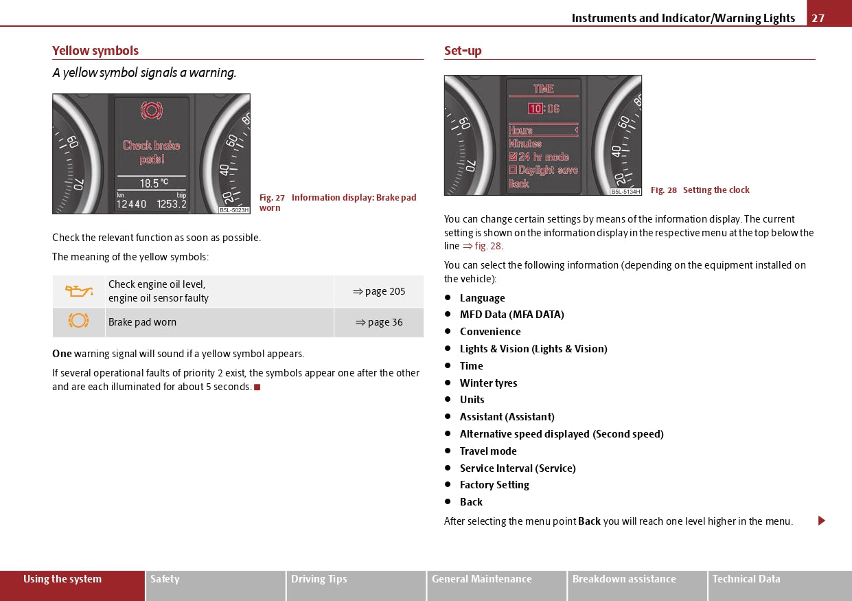 2009-2013 Skoda Yeti Bedienungsanleitung | Englisch