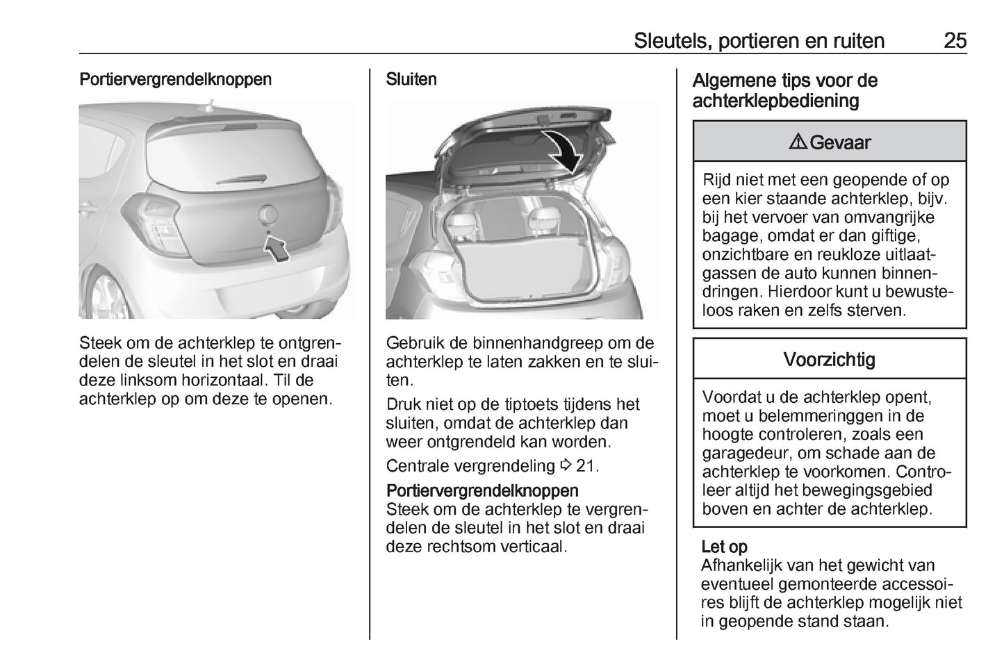 2017 Opel Karl Bedienungsanleitung | Niederländisch
