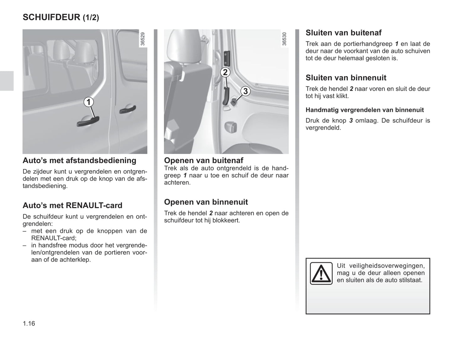 2015-2016 Renault Trafic Bedienungsanleitung | Niederländisch