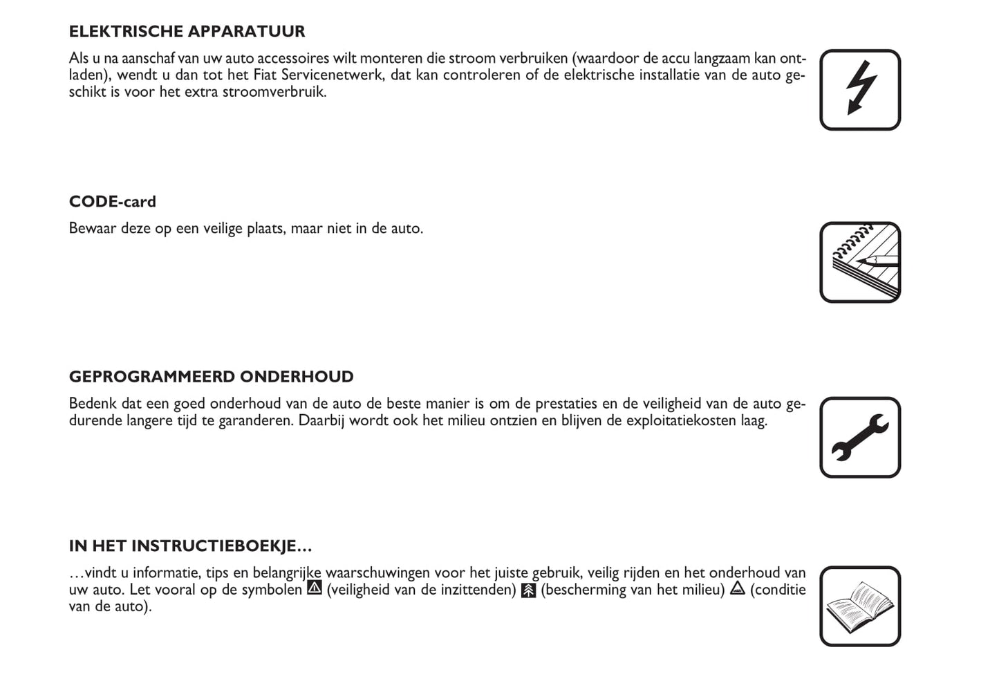 2009-2010 Fiat Croma Owner's Manual | Dutch