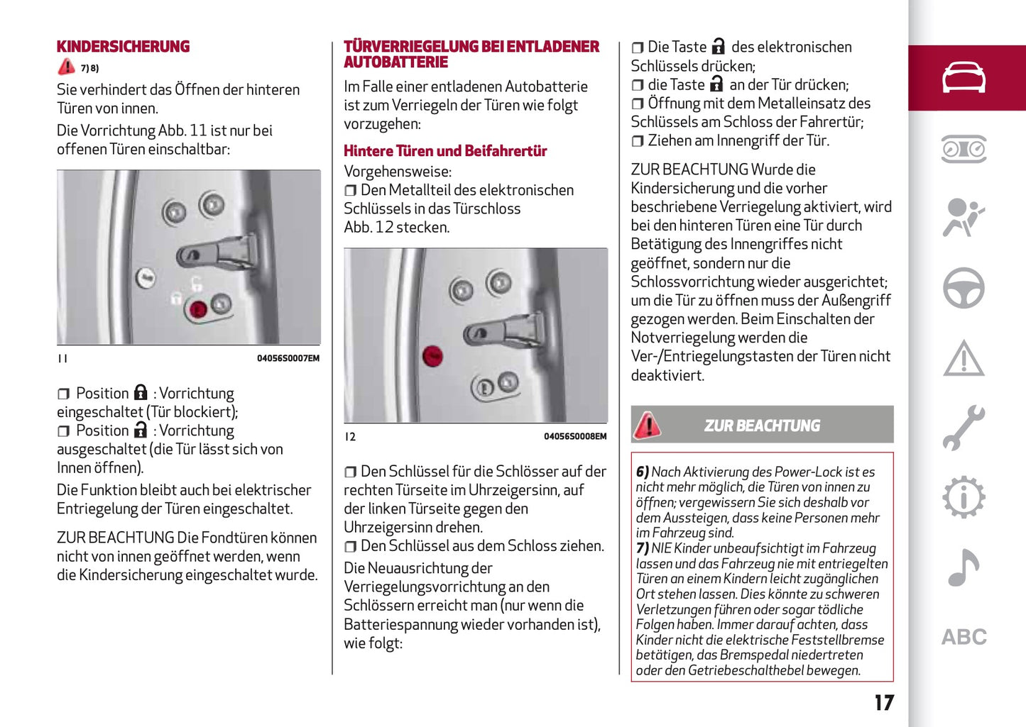 2016-2020 Alfa Romeo Giulia Bedienungsanleitung | Deutsch