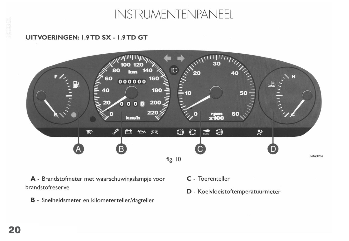 1998-1999 Fiat Bravo Bedienungsanleitung | Niederländisch