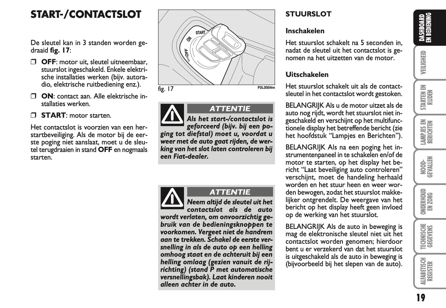 2007-2008 Fiat Croma Owner's Manual | Dutch