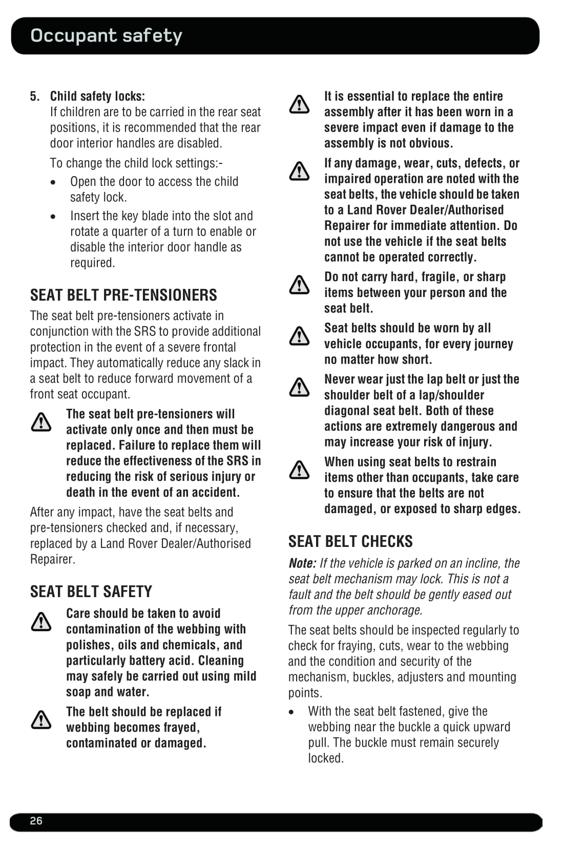 2011-2012 Land Rover Range Rover Evoque Owner's Manual | English