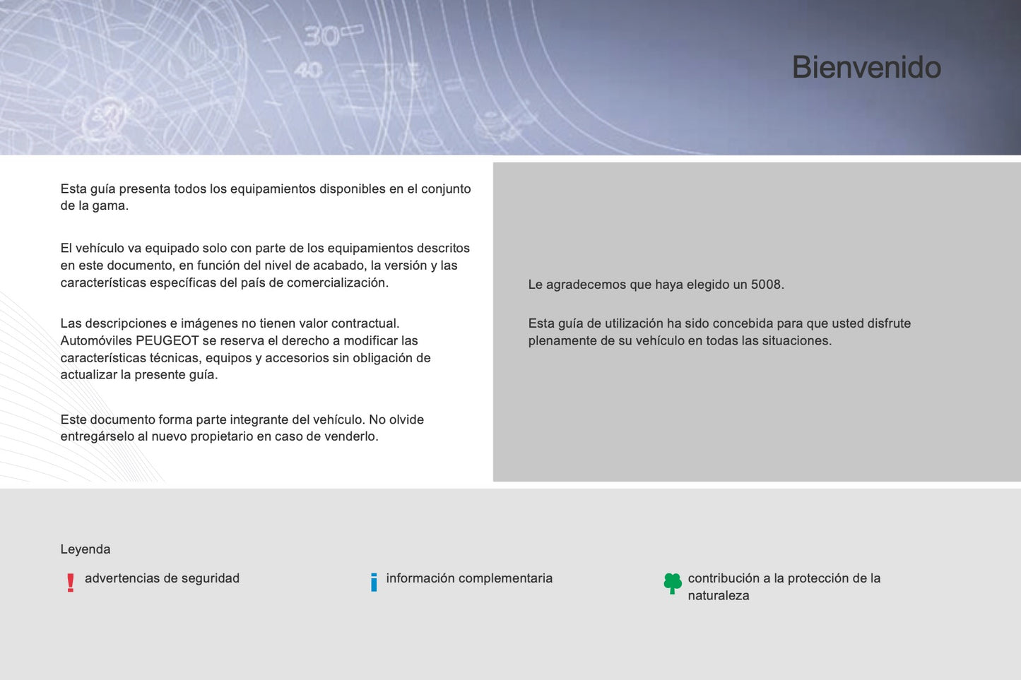 2015-2017 Peugeot 5008 Bedienungsanleitung | Spanisch