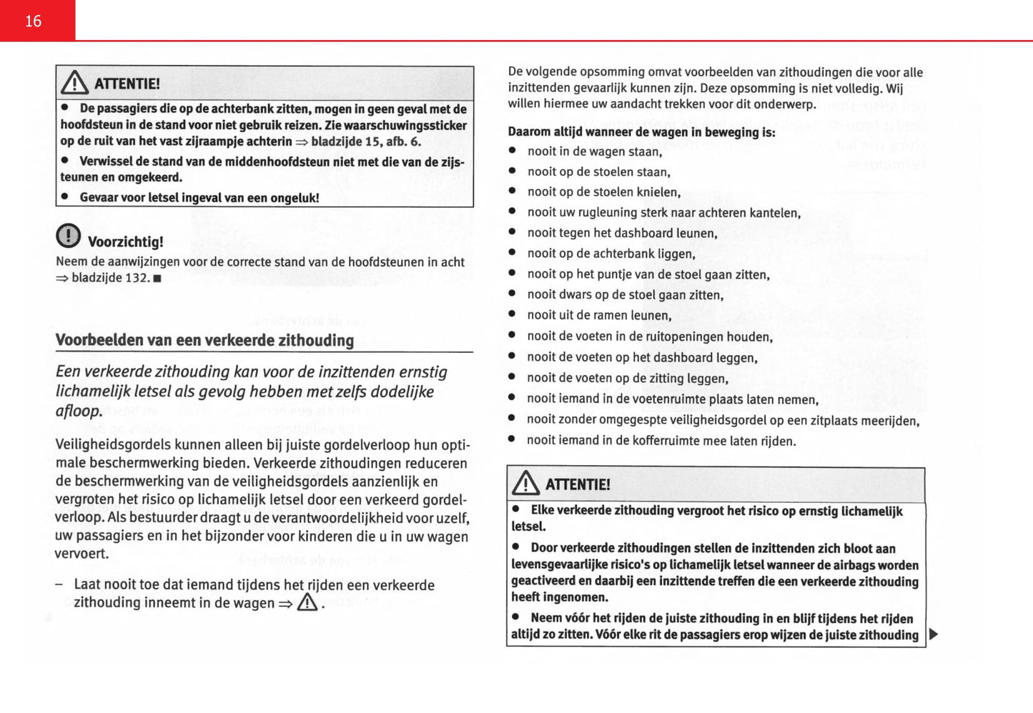 2006-2007 Seat Altea Owner's Manual | Dutch