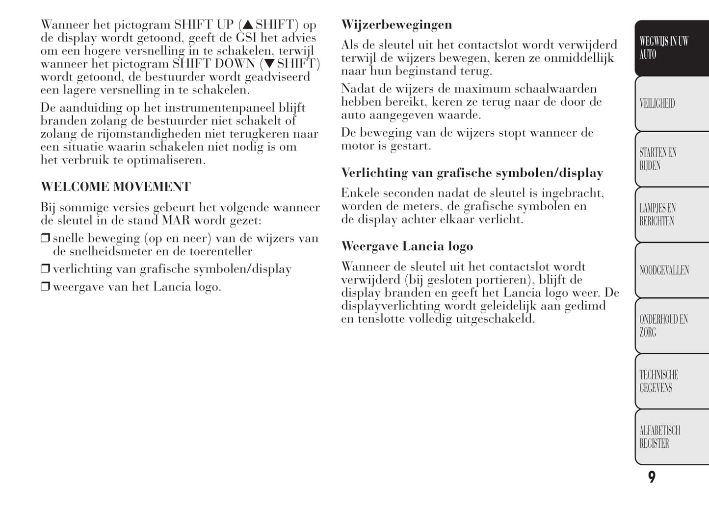 2011-2015 Lancia Ypsilon Owner's Manual | Dutch