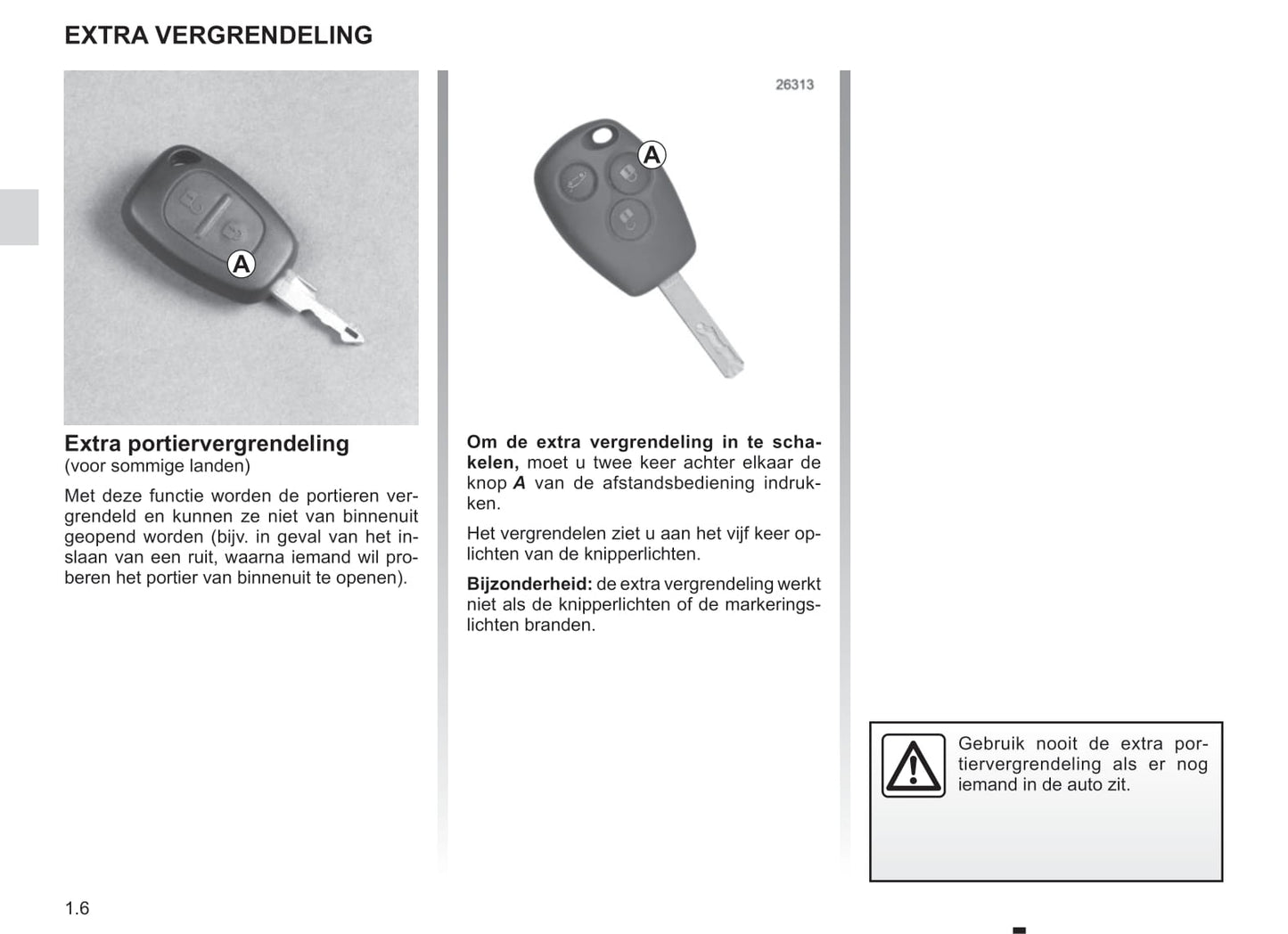 2012-2013 Renault Trafic Bedienungsanleitung | Niederländisch
