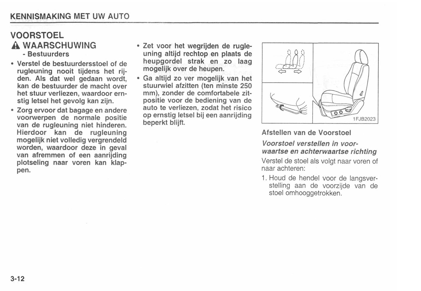 2002-2003 Kia Carens Bedienungsanleitung | Niederländisch