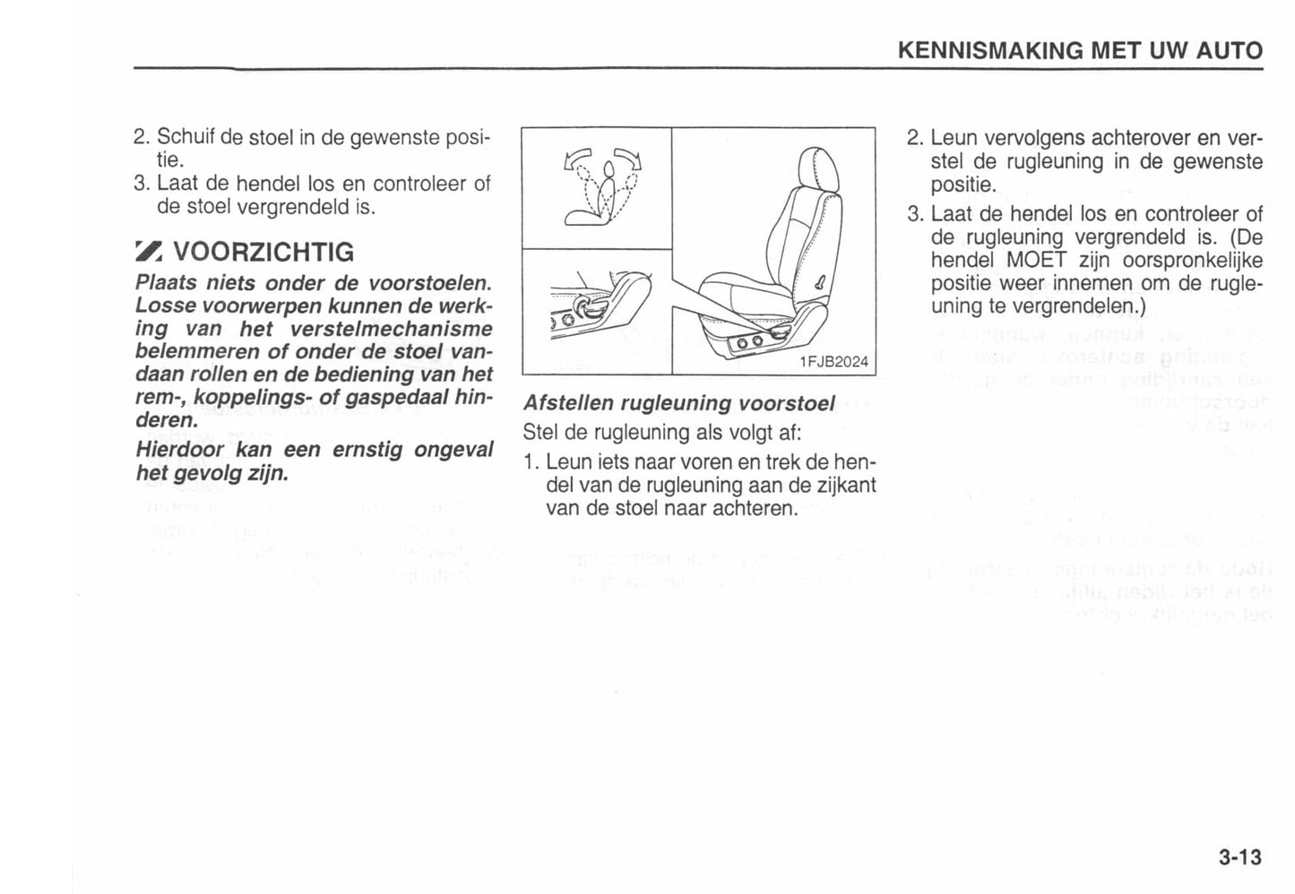 2002-2003 Kia Carens Bedienungsanleitung | Niederländisch