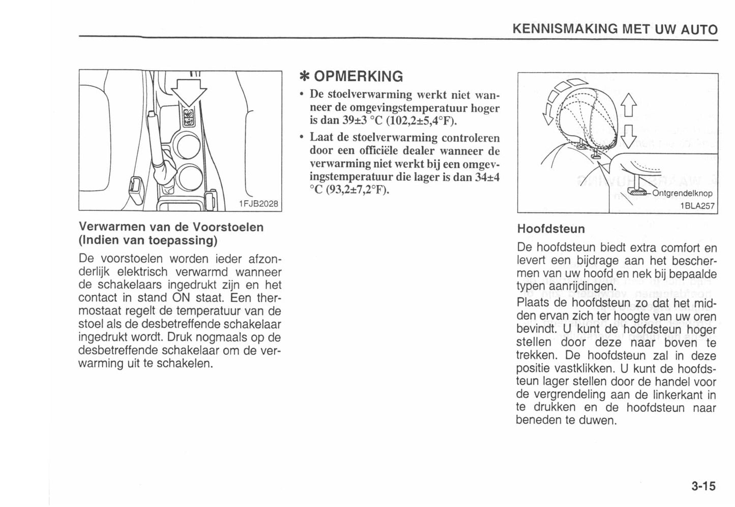2002-2003 Kia Carens Bedienungsanleitung | Niederländisch