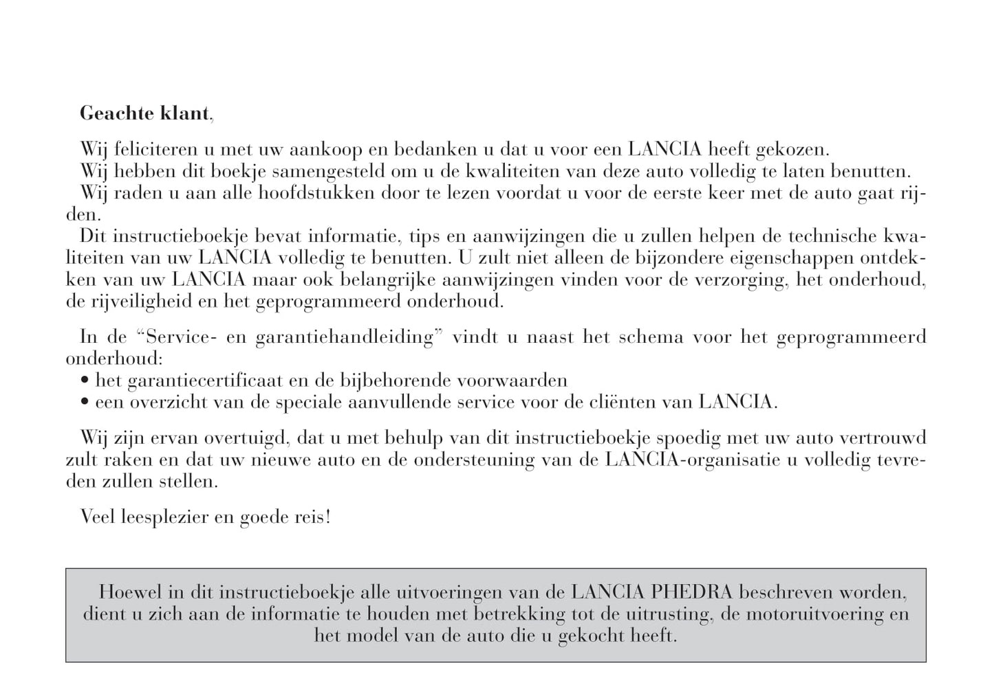 2002-2008 Lancia Phedra Bedienungsanleitung | Niederländisch