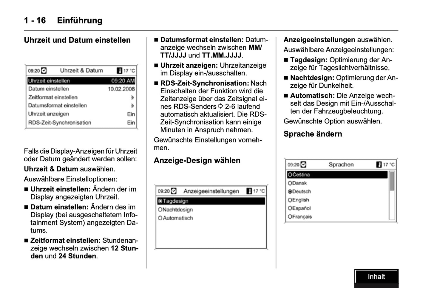 Opel Insignia DVD 800 Infotainment Bedienungsanleitung
