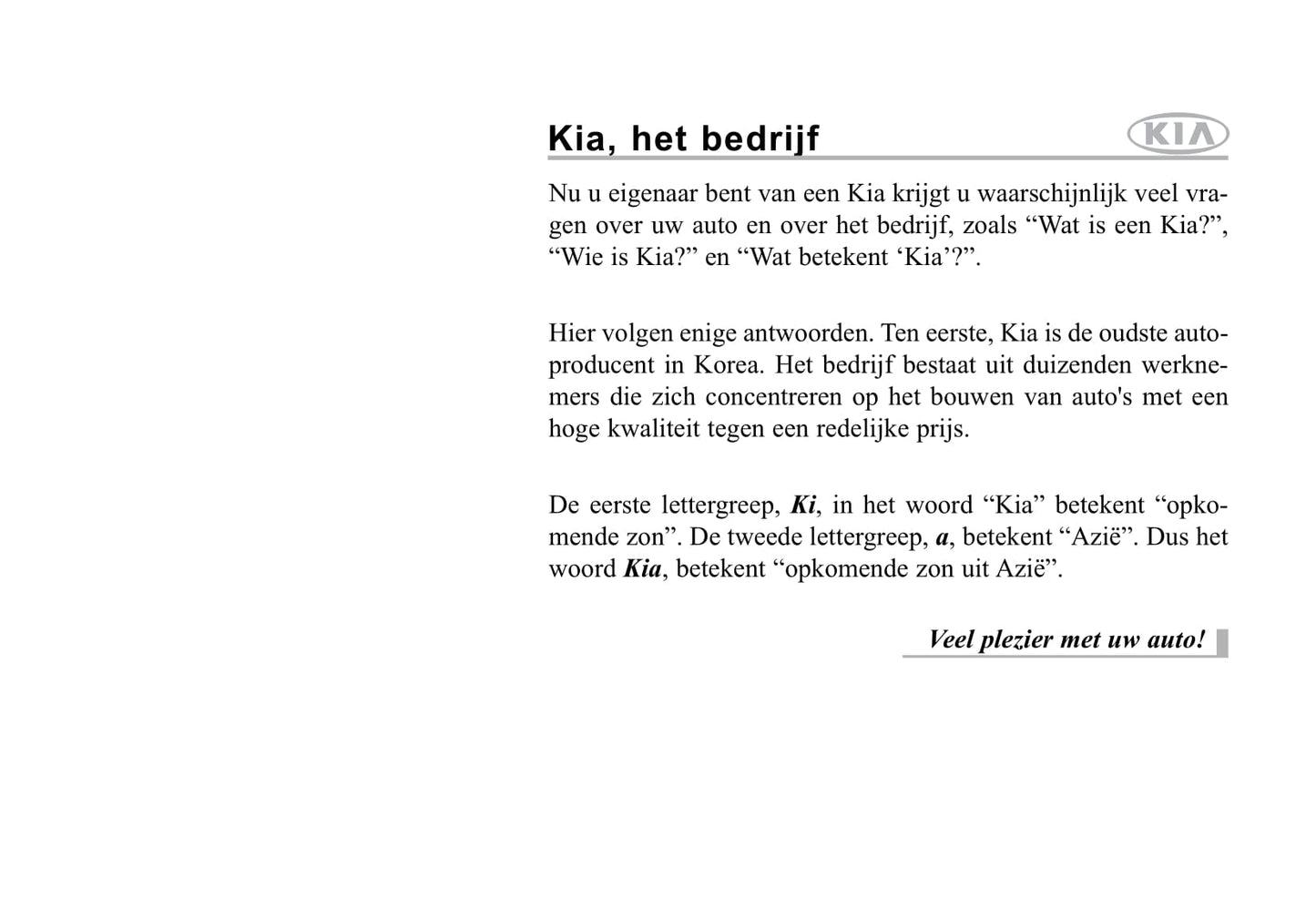 2006-2007 Kia Magentis Bedienungsanleitung | Niederländisch