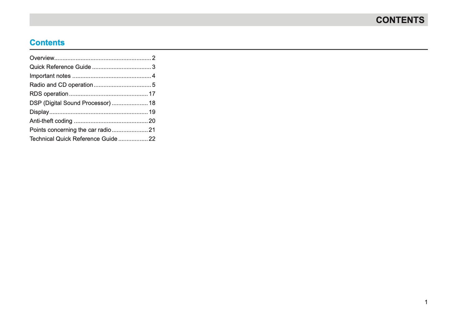 Skoda Radio Rhapsody Bedienungsanleitung 2004