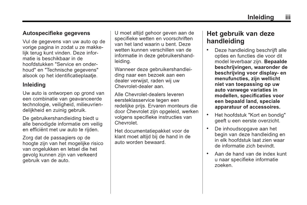 2013 Chevrolet Volt Bedienungsanleitung | Niederländisch