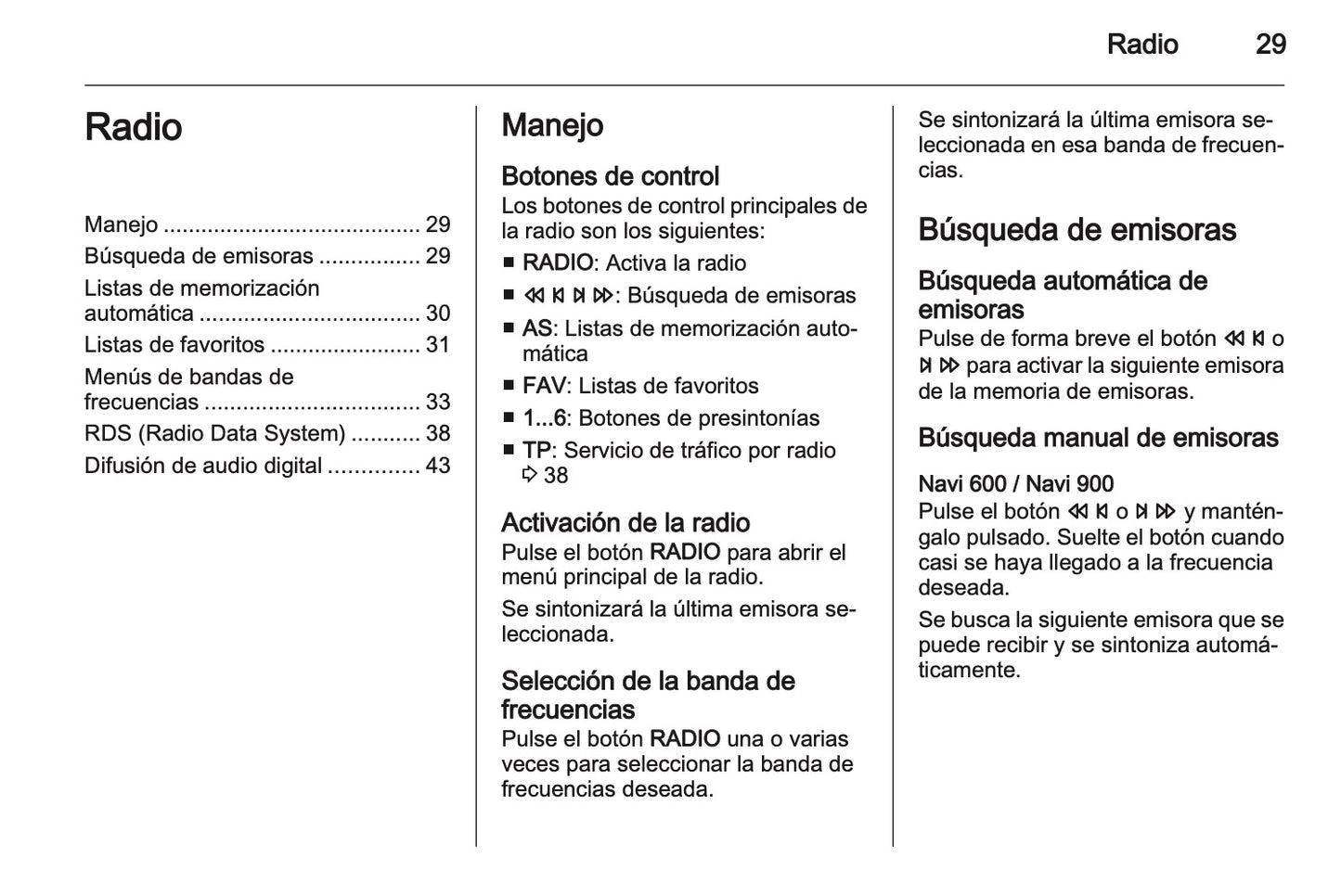 Opel Insignia Manual de infoentretenimiento 2009 - 2013