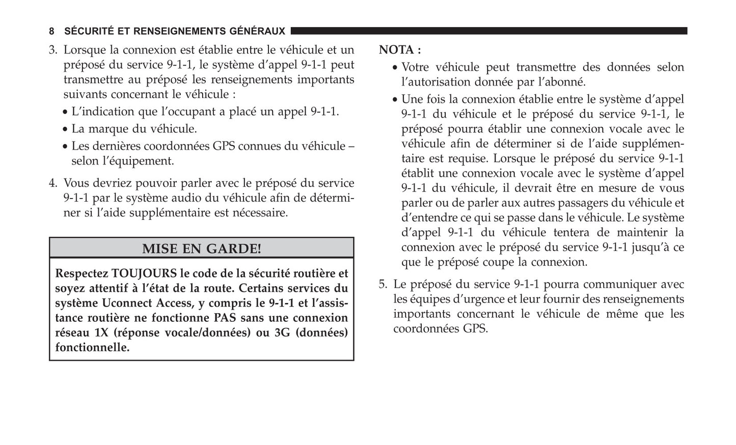 Jeep System Uconnect 3C3C Guide d'utilisation 2018