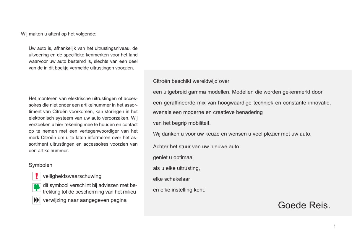 2011-2012 Citroën C-Crosser Owner's Manual | Dutch