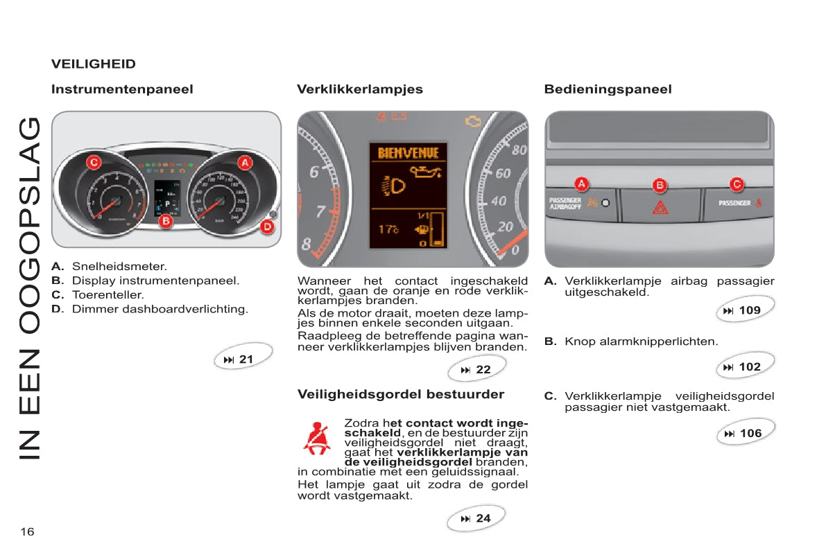 2011-2012 Citroën C-Crosser Owner's Manual | Dutch