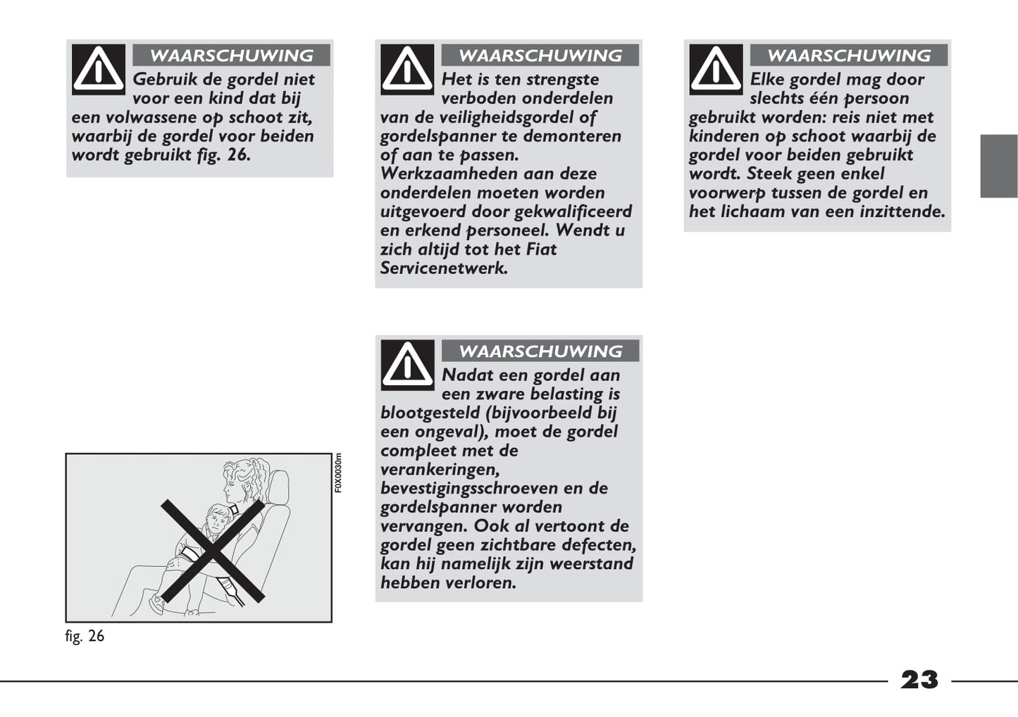 2012-2013 Fiat Strada Owner's Manual | Dutch