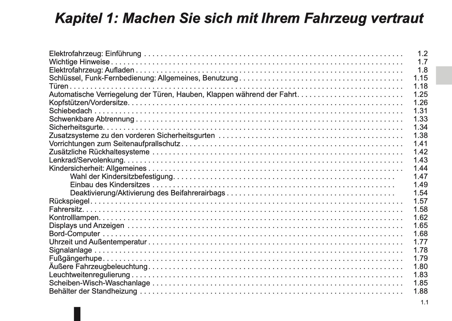 2014-2015 Renault Kangoo Z.E. Bedienungsanleitung | Deutsch