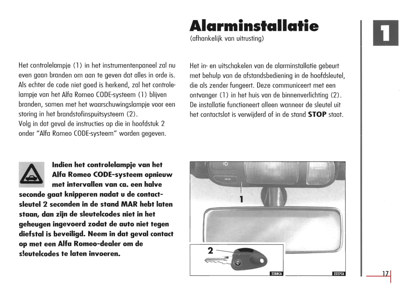 1996-2003 Alfa Romeo Spider/GTV Bedienungsanleitung | Niederländisch