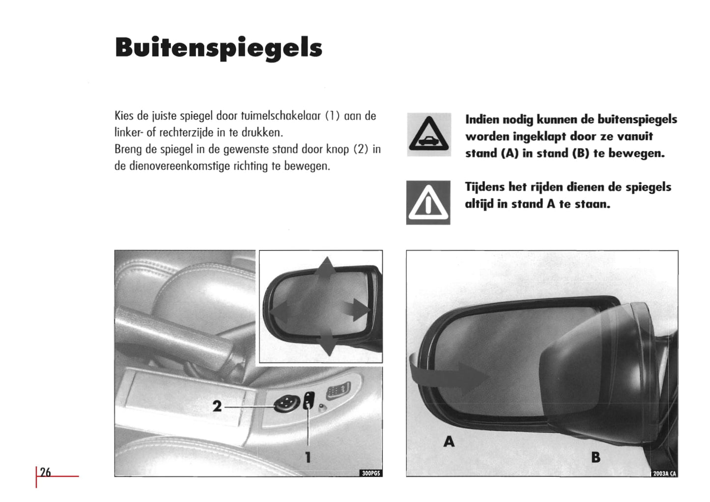 1996-2003 Alfa Romeo Spider/GTV Bedienungsanleitung | Niederländisch