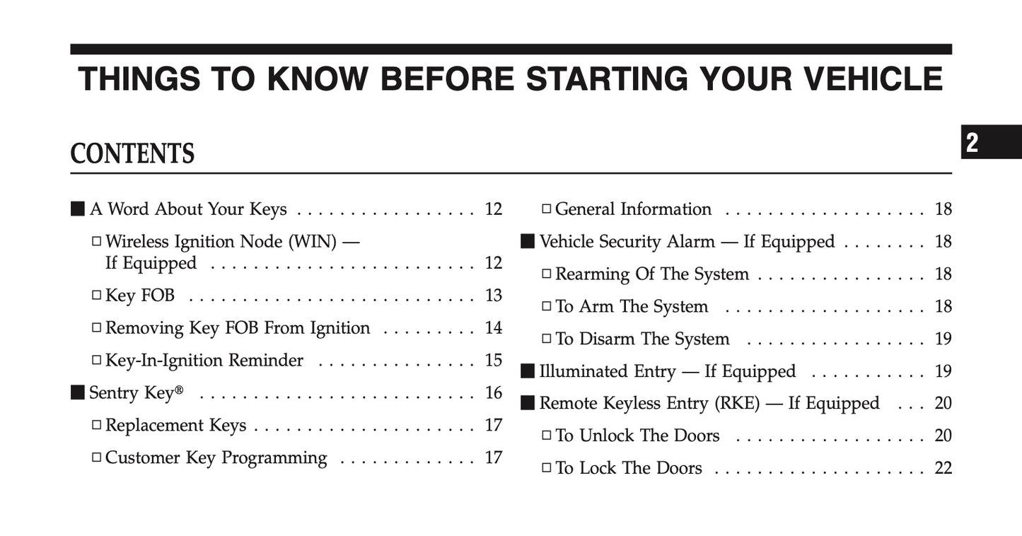 2011 Ram 1500/2500/3500 Owner's Manual | English