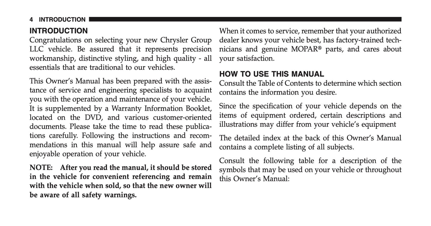 2011 Ram 1500/2500/3500 Owner's Manual | English