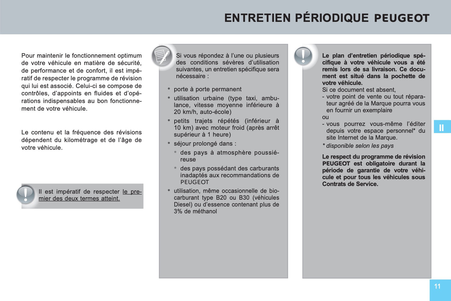 Peugeot Carnet D’entretien et de Garanties 2016 - 2020