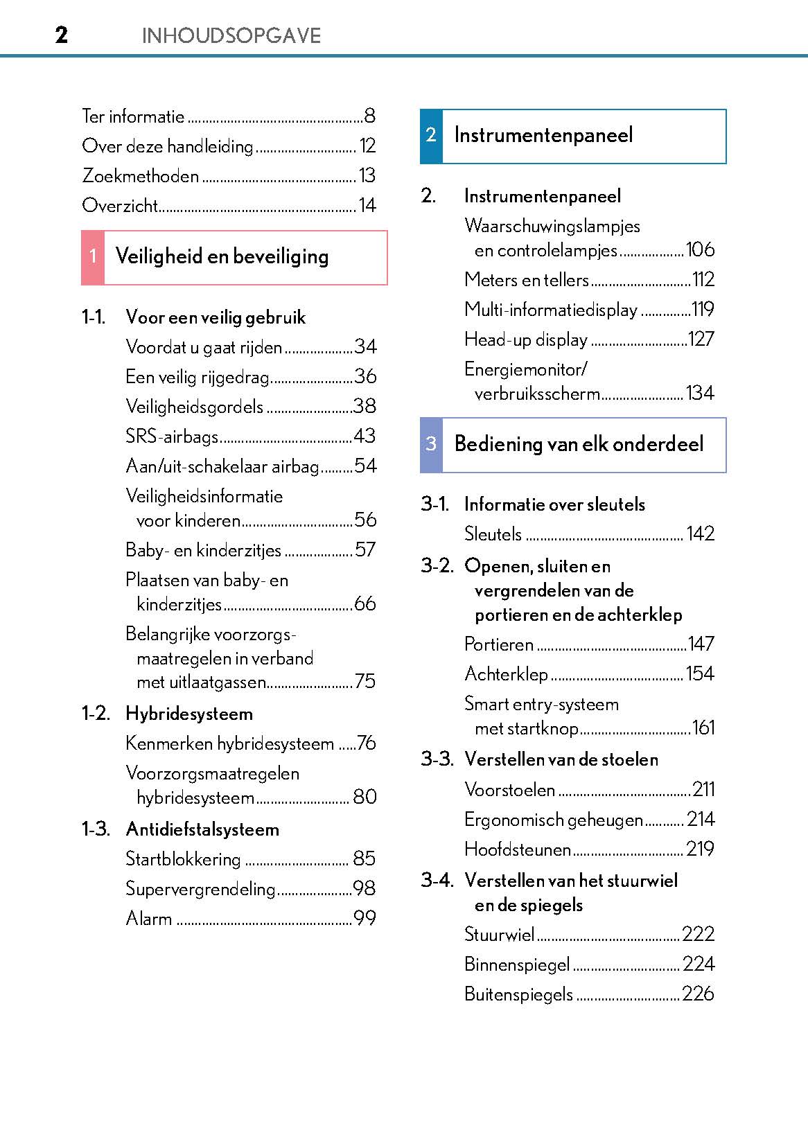 2017-2018 Lexus GS 300h/GS 450h Bedienungsanleitung | Niederländisch