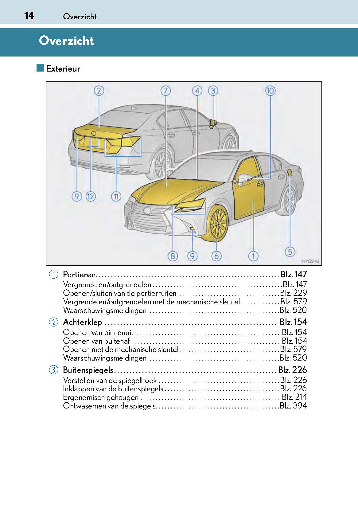 2017-2018 Lexus GS 300h/GS 450h Bedienungsanleitung | Niederländisch