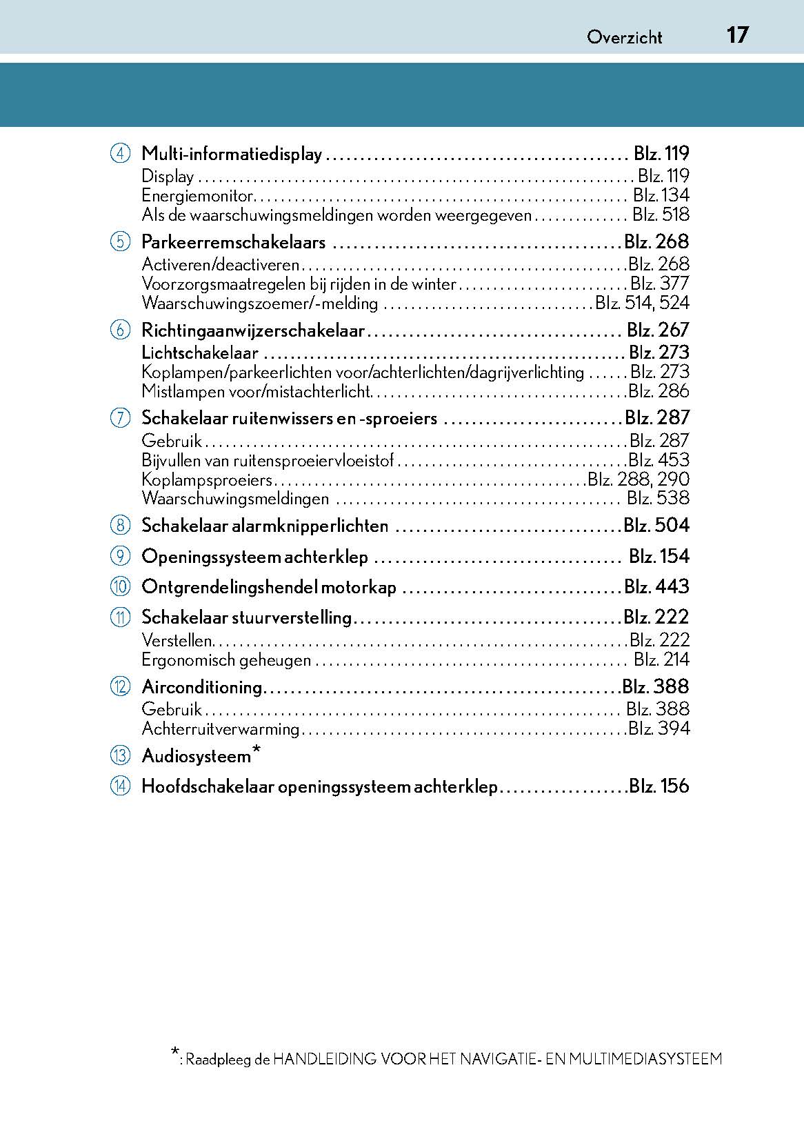 2017-2018 Lexus GS 300h/GS 450h Bedienungsanleitung | Niederländisch