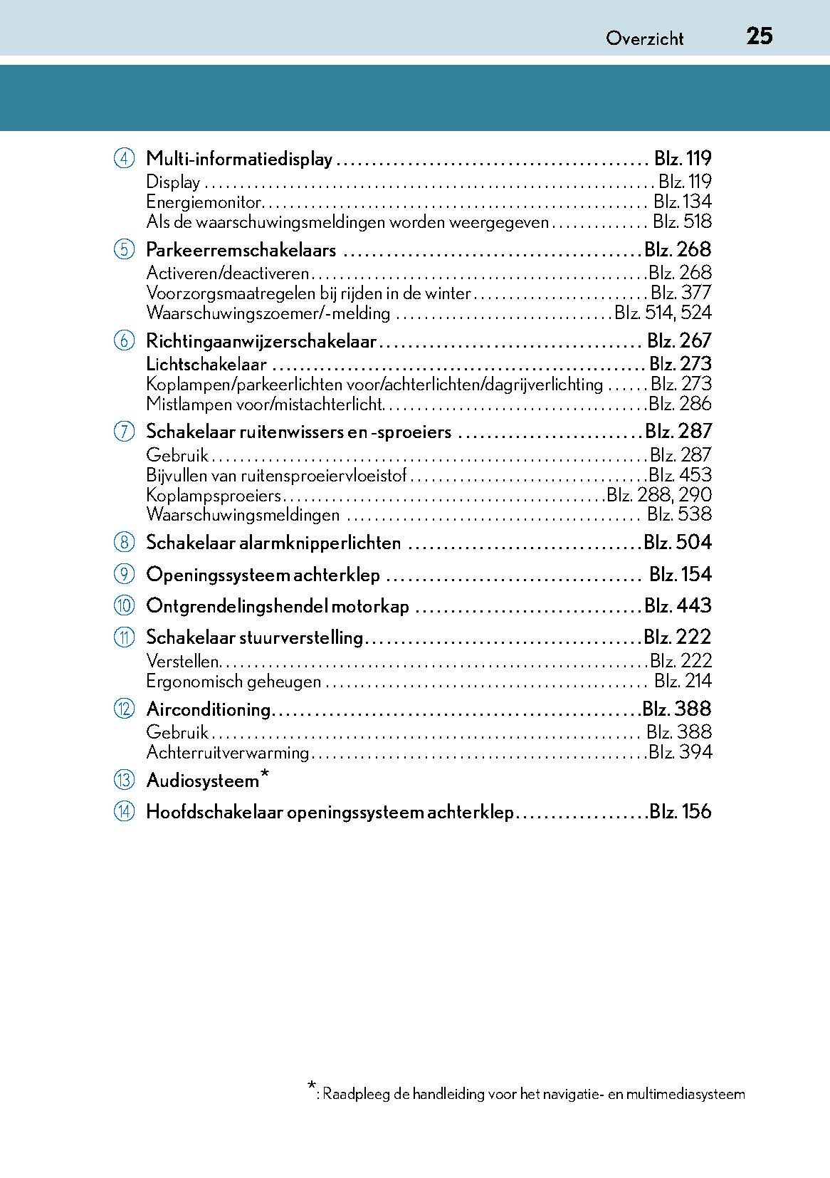 2017-2018 Lexus GS 300h/GS 450h Bedienungsanleitung | Niederländisch