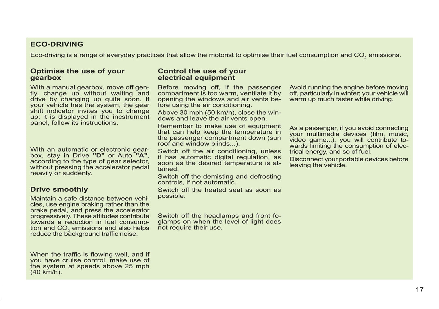 2011-2014 Peugeot 207/207 SW Bedienungsanleitung | Englisch