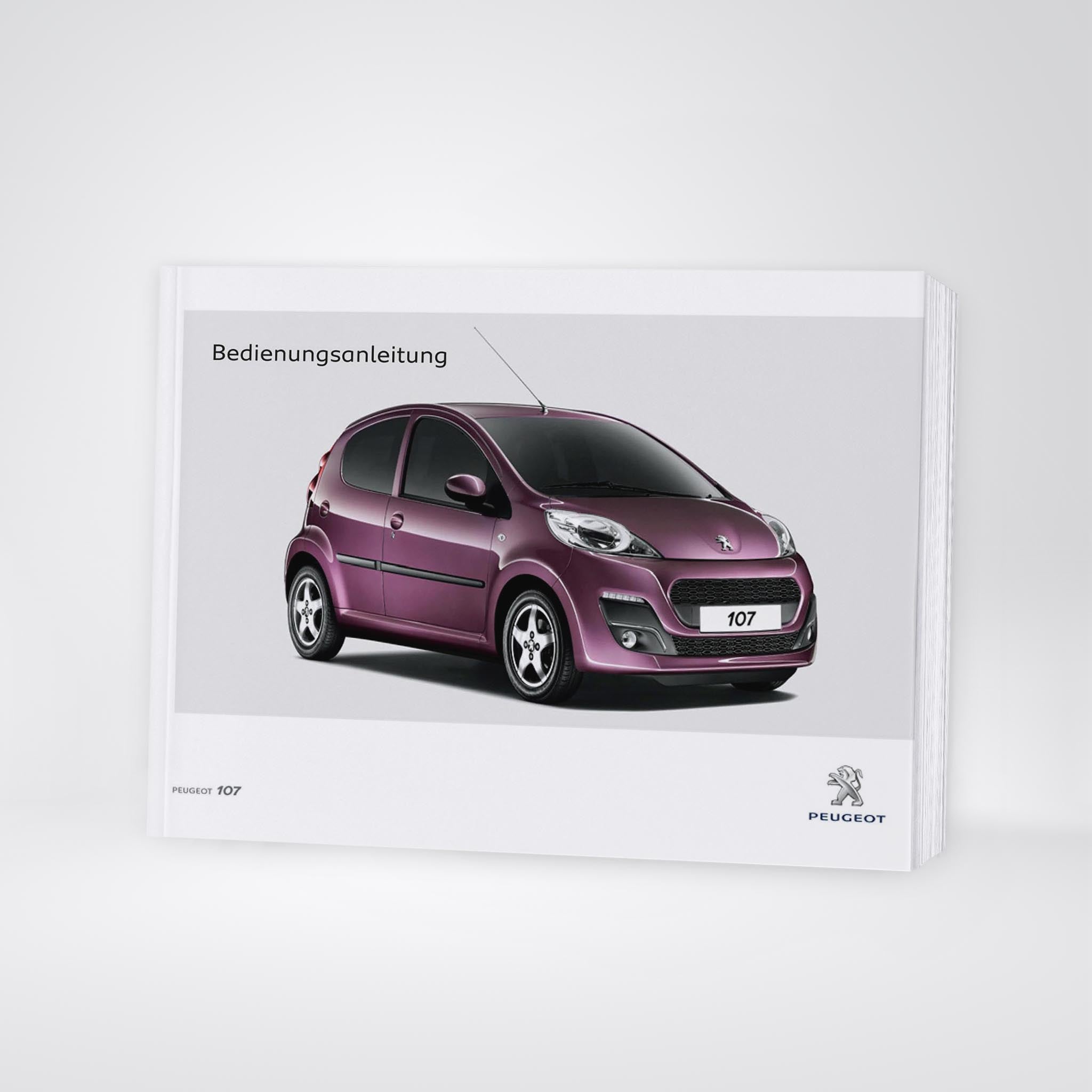 2012-2014 Peugeot 107 Bedienungsanleitung