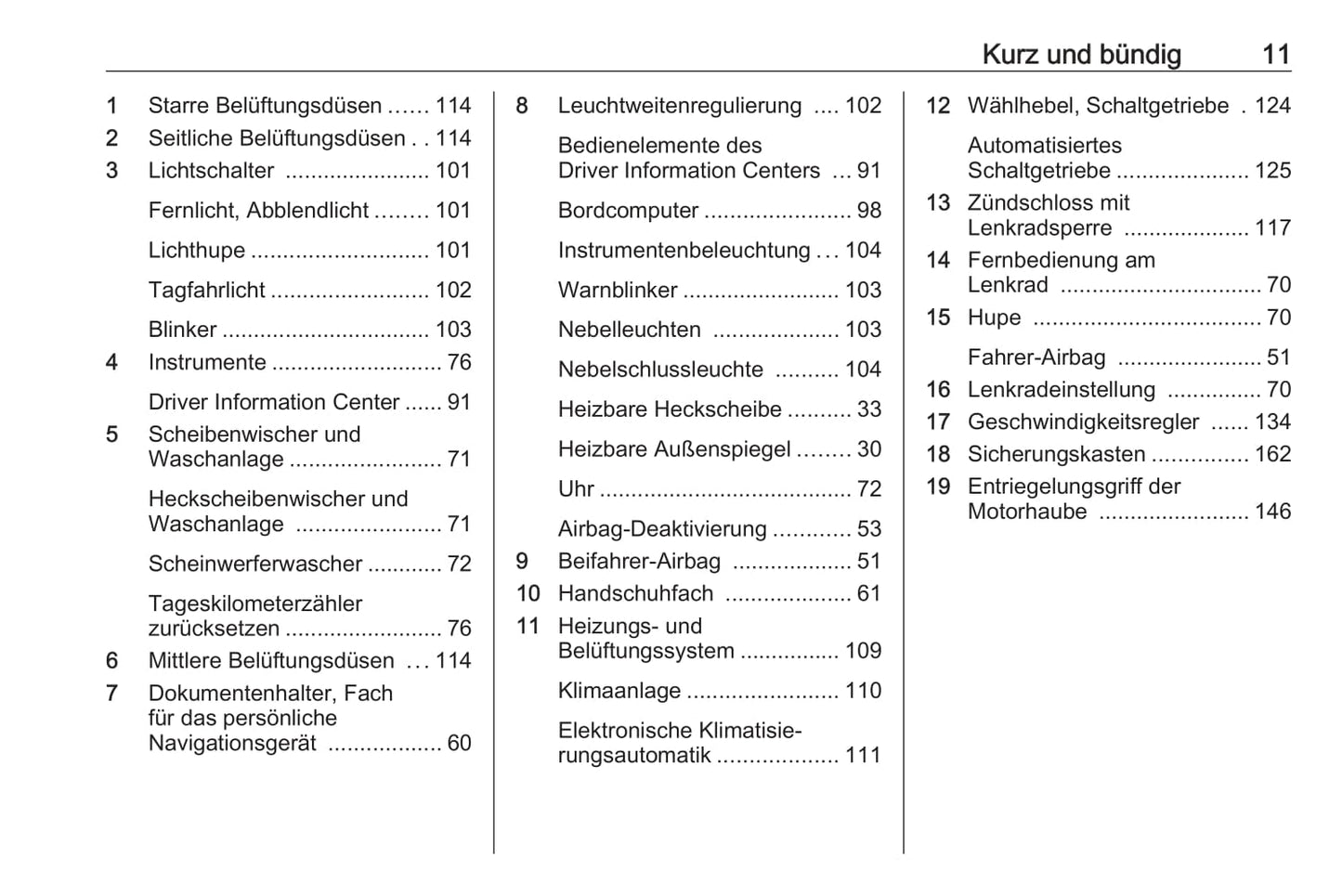 2017-2018 Opel Combo Owner's Manual | German