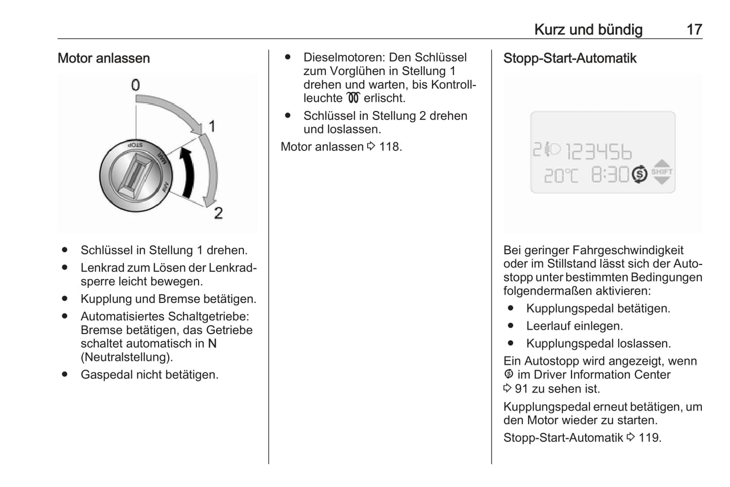 2017-2018 Opel Combo Owner's Manual | German